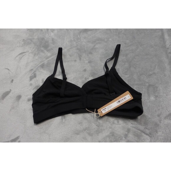 SKIMS Small Black Onyx Fits Everybody Crossover Bralette BR-TRI-9199 NWT - Picture 7 of 7